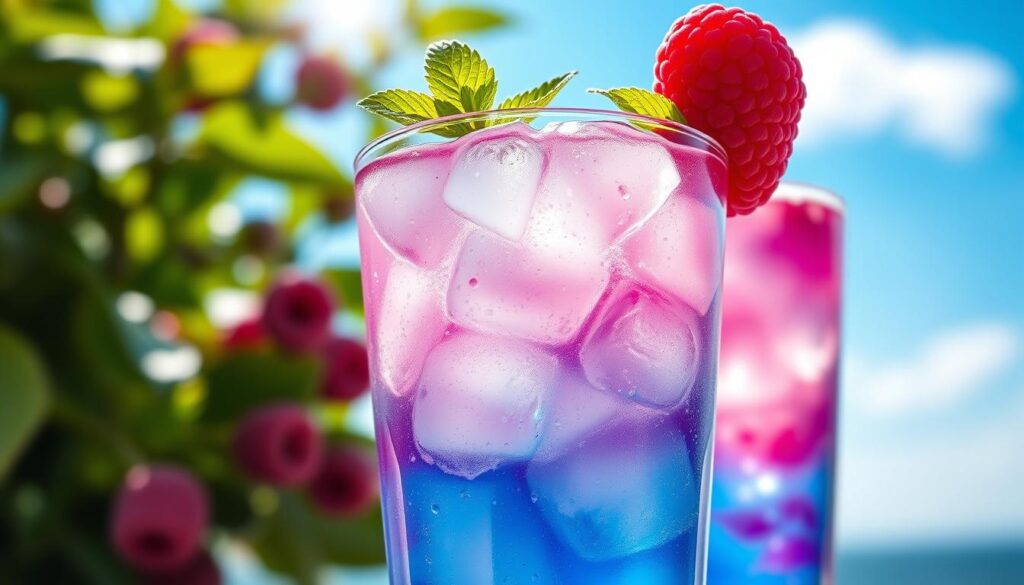 blue raspberry drink