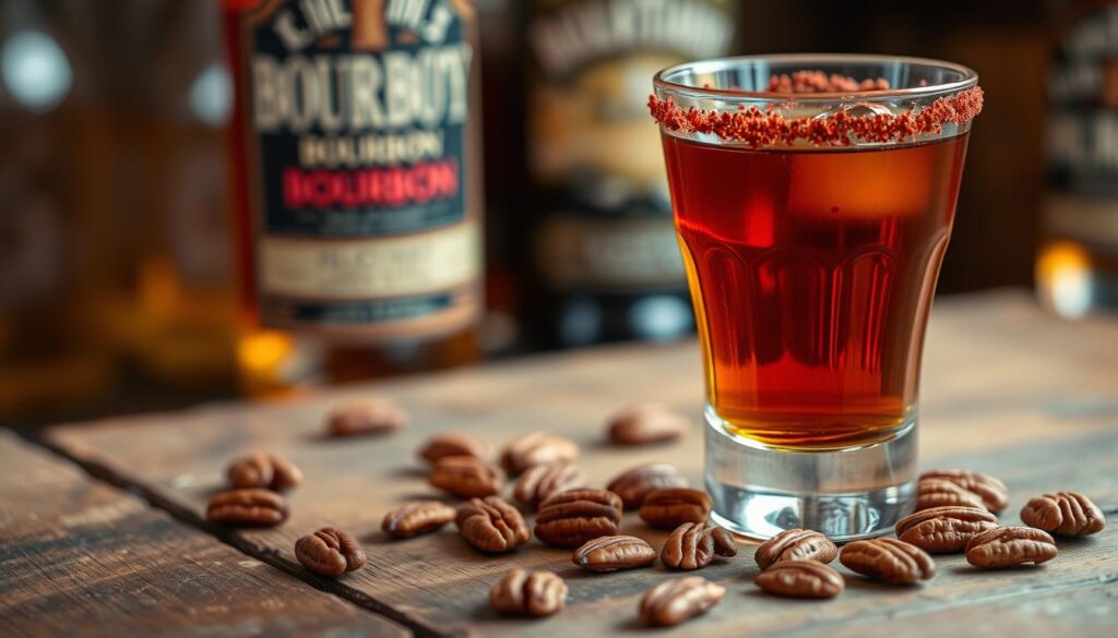 bourbon with pecans and cayenne pepper recipe