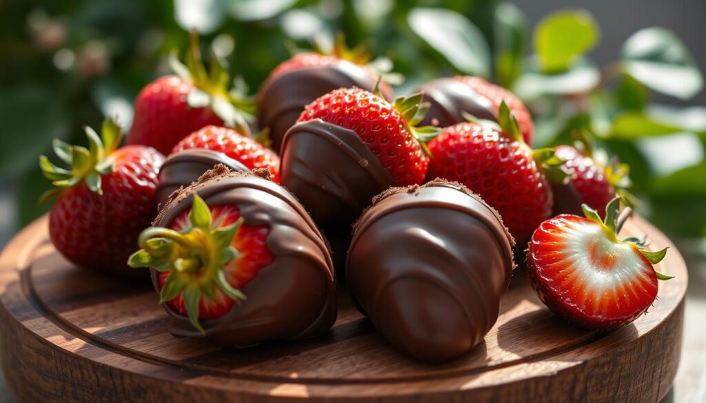 carob covered strawberries