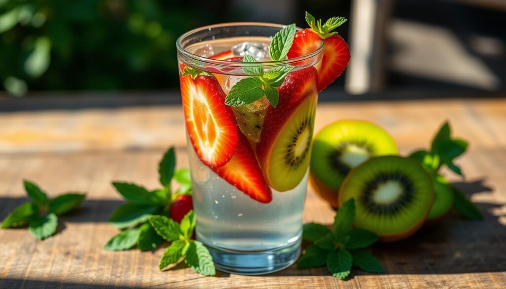 flavor water recipes strawberry and kiwi