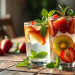 flavor water recipes strawberry and kiwi