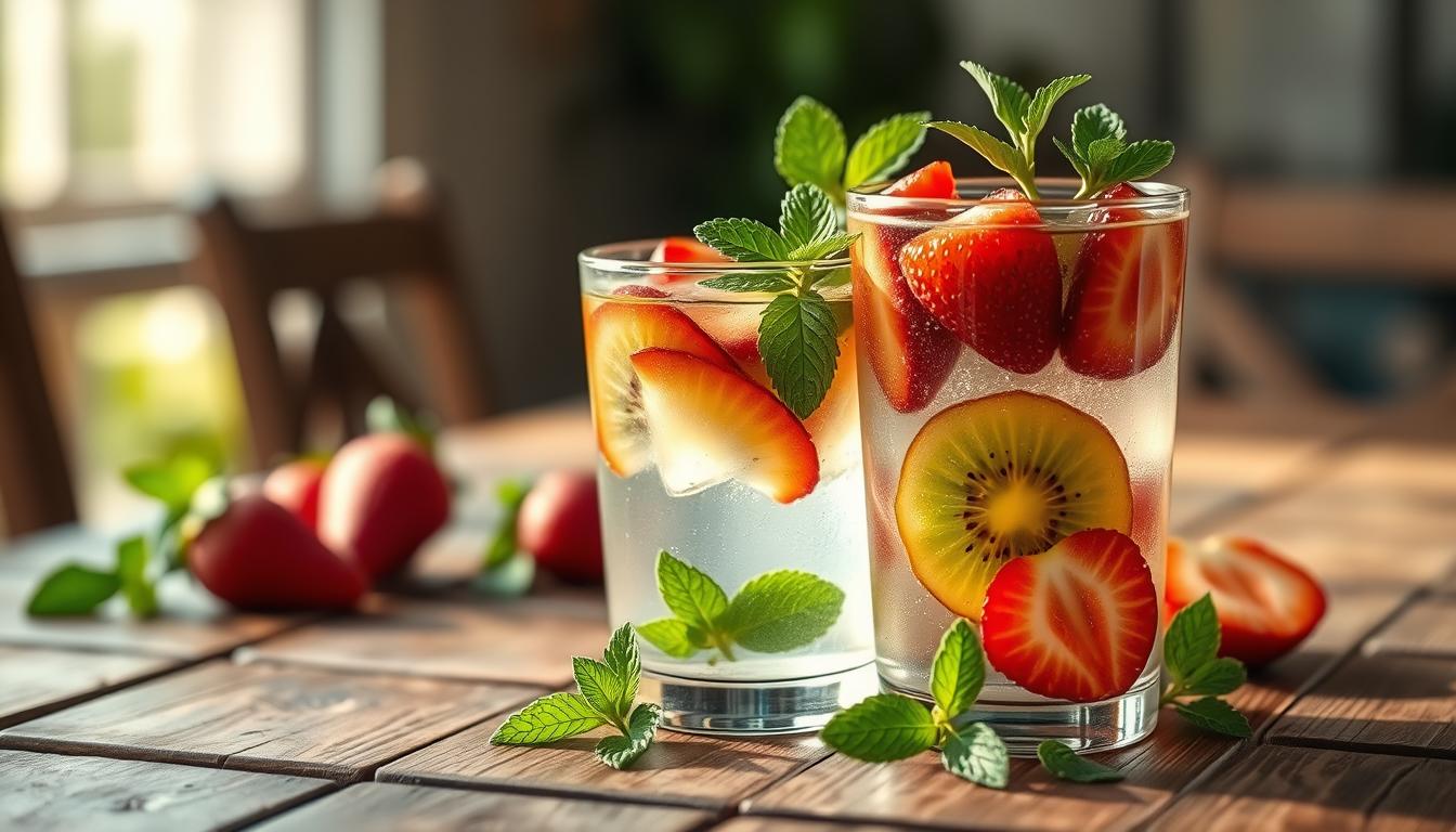 flavor water recipes strawberry and kiwi