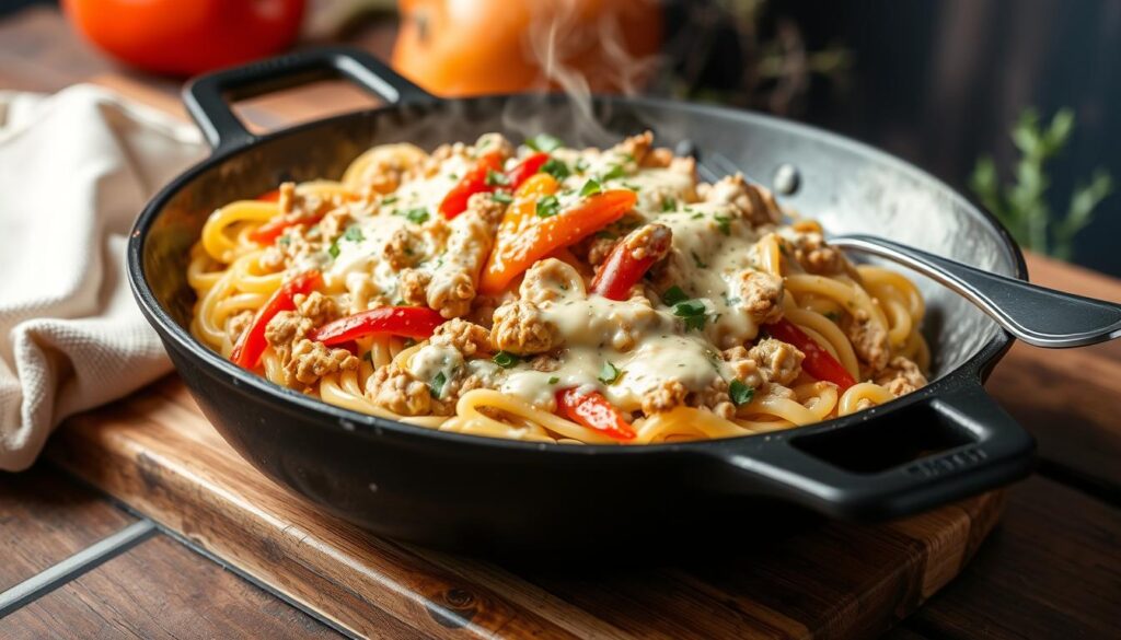 ground chicken pasta